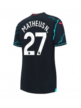Billige Manchester City Matheus Nunes #27 Tredjedrakt Dame 2023-24 Kortermet